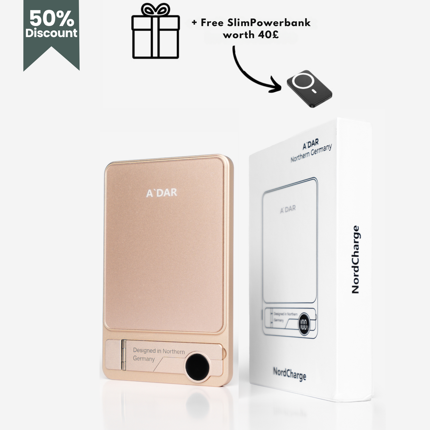 NordCharge - Magnetic PowerBank + FREE SlimPowerbank