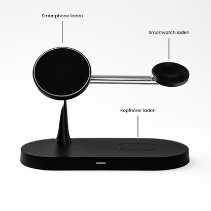 LuxCharge – 4-in-1 Wireless Charging Station for Apple and Samsung (Android)