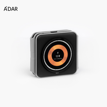 TravelMaster – Foldable 3-in-1 Wireless Charging Station