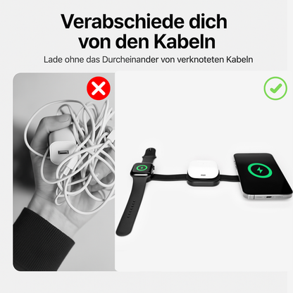 AdarGo! – Wireless & 3-in-1 Foldable Charging Pad